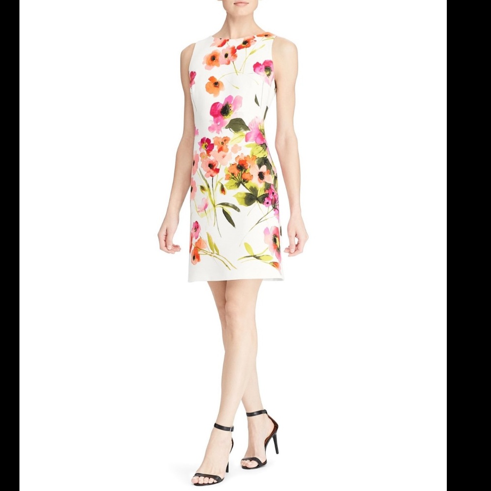 Beautiful floral Ralph Lauren knee length dress
